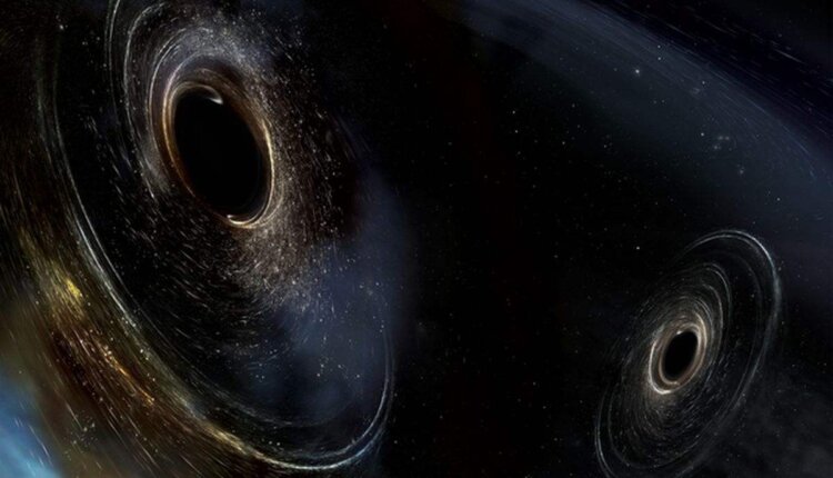 black holes collide