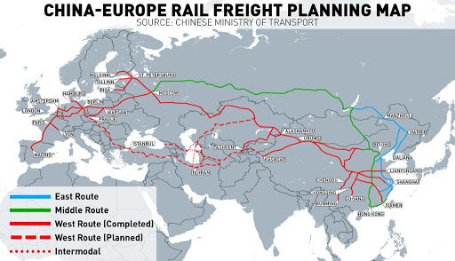 China-EU trains